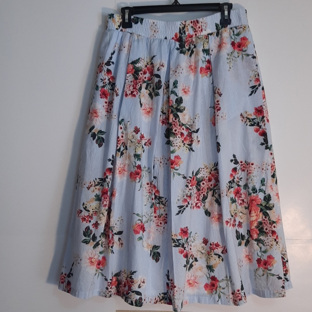 Tommy Hilfiger Floral Flare Skirt Size 12